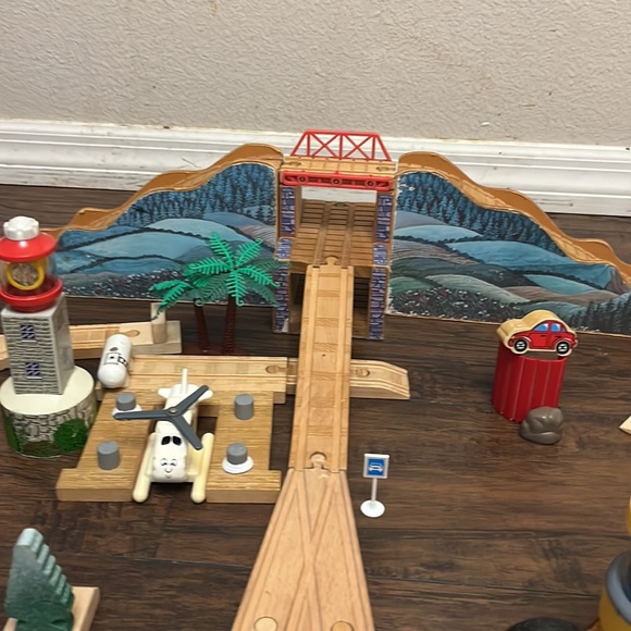 1990’s Vintage - Thomas & Friends Wooden Train set ( Island of Sodor) - Picture 7 of 8